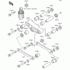 Ninja 500 (EX500-D3) Задняя подвеска