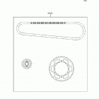 Ninja 500 (EX500-D3) Цепь комплект