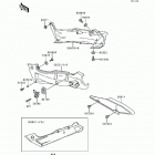 Ninja ZX-6 (ZX600-E6) Side covers / chain cover(zx600-e6)