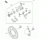 Ninja 500 (EX500-D3) Задний тормоз