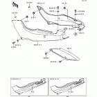 Ninja 500 (EX500-D5) Side covers / chain cover(ex500-d5)