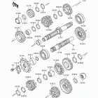 Ninja 500 (EX500-D3) Трансмиссия
