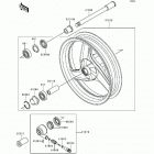 Ninja 500 (EX500-D3) Переднее колесо