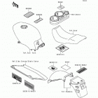 Ninja 500 (EX500-D3) Наклейки предупреждения