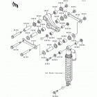 KX500 (KX500-E9) Задняя подвеска