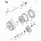 KX500 (KX500-E9) Сцепление