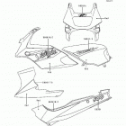 Ninja 500 (EX500-D4) Decals(red)(ex500-d4)