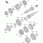 KX125 (KX125-K3) Трансмиссия