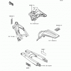 KX125 (KX125-K2) Наклейки предупреждения