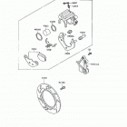 KLR650 (KL650-A8) Задний тормоз