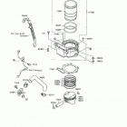 KLR650 (KL650-A8) Цилиндр и поршни