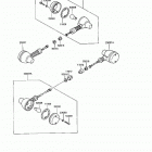 KLR650 (KL650-A8) Повторитель сигналов