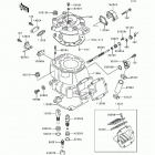 KX500 (KX500-E4) Цилиндр и головка цилиндров