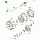 KX500 (KX500-E4) Сцепление