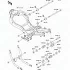 Ninja ZX-11 (ZX1100-D3) Рама ,крепежные детали