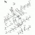 KX500 (KX500-E4) Рама ,крепежные детали
