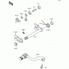 KX125 (KX125-K2) Механизм переключения передач