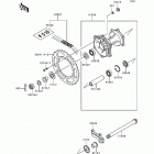 KX500 (KX500-E4) Задняя ступица колеса