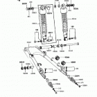 Police 1000 (KZ1000-P11) Swingarm / shock absorber