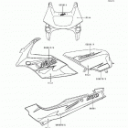 Ninja 500 (EX500-D2) Decals(blue)(ex500-d2)