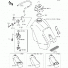 KX500 (KX500-E4) Топливный бак