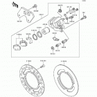 KX100 (KX100-B5) Задний тормоз