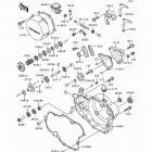 KX500 (KX500-E4) Крышки двигателя
