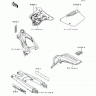 KX125 (KX125-K1) Наклейки предупреждения
