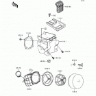 KDX200 (KDX200-E6) Воздухозаборник