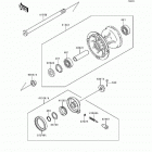 KDX200 (KDX200-E6) Front hub(kdx200-e5 / e6)