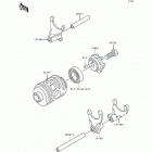 KX125 (KX125-J2) Change drum / shift fork