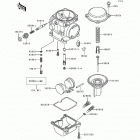 EX500 (EX500-A6) Карбюратор в разборе
