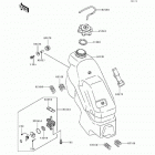 KX125 (KX125-J2) Топливный бак