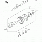 KX500 (KX500-E4) Front hub(kx500-e4 / e5)