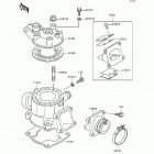 KX80 Big Wheel (KX80-T2) Цилиндр и головка цилиндров