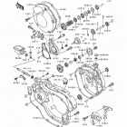 KX125 (KX125-J1) Крышки двигателя