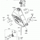KLR250 (KL250-D9) Fuel tank(kl250-d8 / d9)