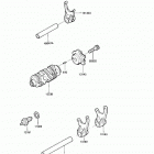 KLR250 (KL250-D9) Change drum / shift fork