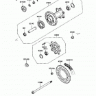 KLR650 (KL650-A1) Задняя ступица колеса