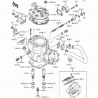 KX250 (KX250-H1) Цилиндр и головка цилиндров