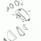 Vulcan 750 (VN750-A7) Decal(red / red)(vn750-a6 / a7)