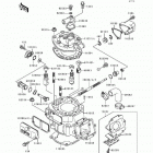 KDX200 (KDX200-E3) Цилиндр и головка цилиндров