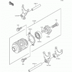 KDX200 (KDX200-E3) Change drum / shift fork