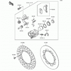KDX200 (KDX200-E3) Передний суппорт тормозной