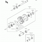 KX500 (KX500-E2) Переднее колесо