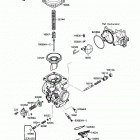 Vulcan 88 (VN1500-A1) Карбюратор в разборе