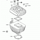 KE100 (KE100-B6) Цилиндр и головка цилиндров
