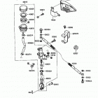 KLR650 (KL650-A1) Задний торм цилиндр