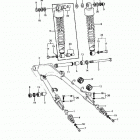 Police 1000 (KZ1000-P6) Swing arm / shock absorber