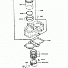 454 LTD (EN450-A3) Цилиндр и поршни
